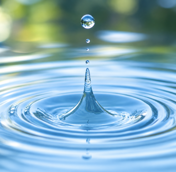Home soft blue water droplet
